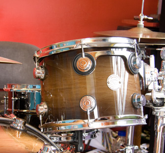 Drum kit close-up